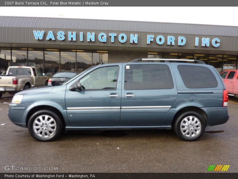 Polar Blue Metallic / Medium Gray 2007 Buick Terraza CXL