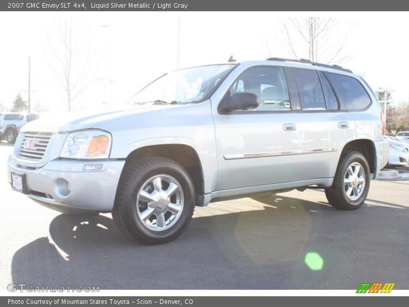 Liquid Silver Metallic / Light Gray 2007 GMC Envoy SLT 4x4