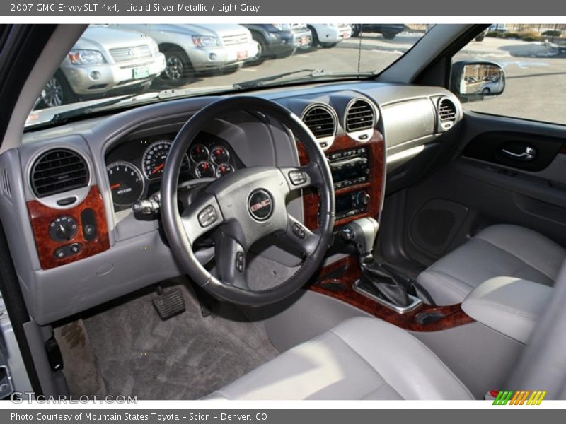 Liquid Silver Metallic / Light Gray 2007 GMC Envoy SLT 4x4