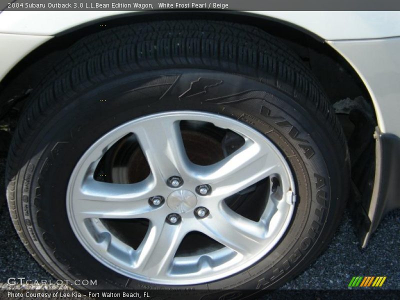 White Frost Pearl / Beige 2004 Subaru Outback 3.0 L.L.Bean Edition Wagon