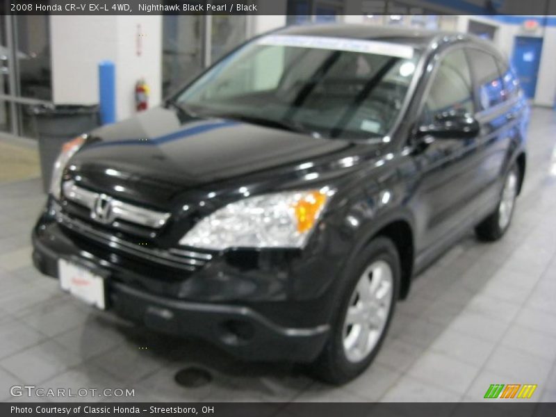 Nighthawk Black Pearl / Black 2008 Honda CR-V EX-L 4WD