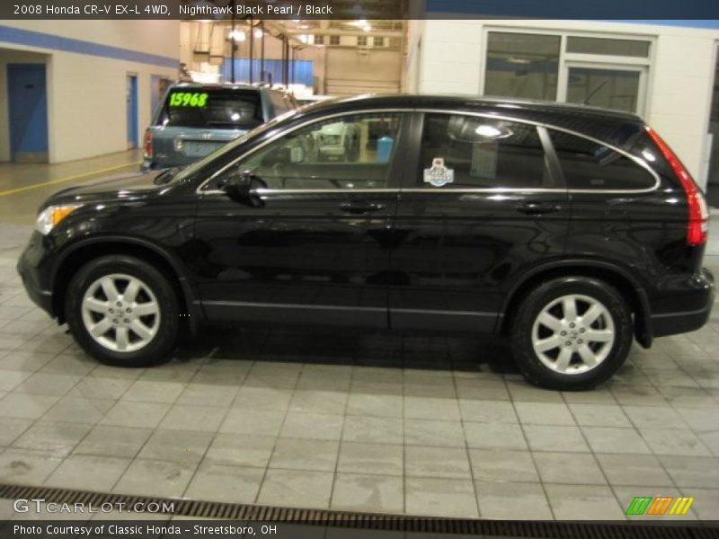 Nighthawk Black Pearl / Black 2008 Honda CR-V EX-L 4WD