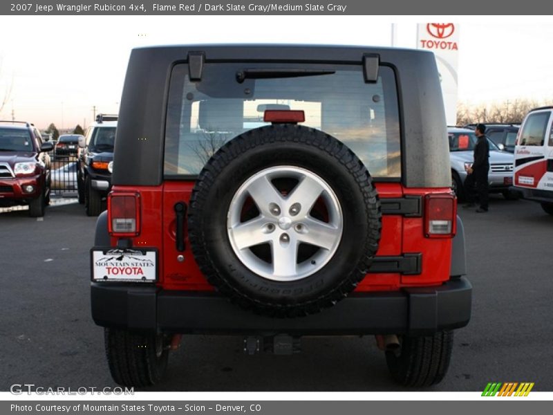 Flame Red / Dark Slate Gray/Medium Slate Gray 2007 Jeep Wrangler Rubicon 4x4