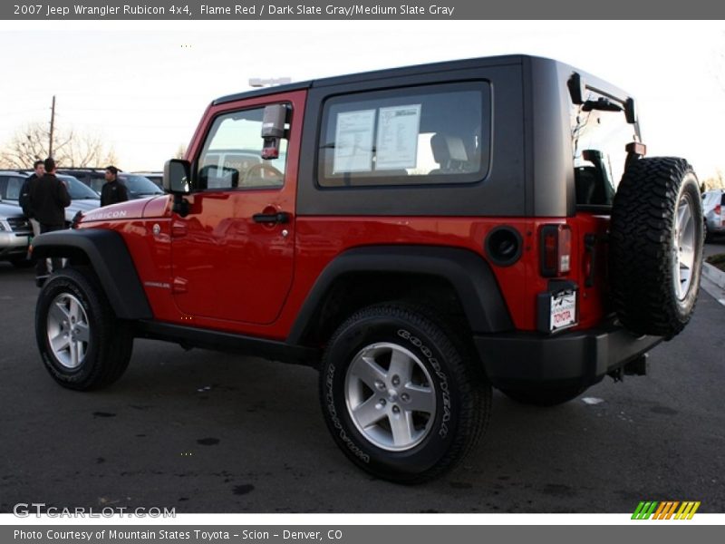 Flame Red / Dark Slate Gray/Medium Slate Gray 2007 Jeep Wrangler Rubicon 4x4