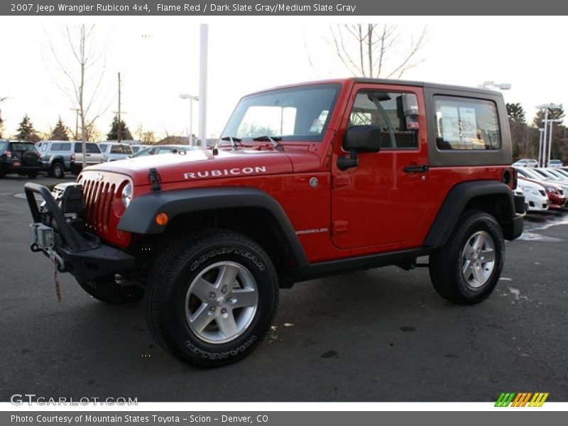 Flame Red / Dark Slate Gray/Medium Slate Gray 2007 Jeep Wrangler Rubicon 4x4