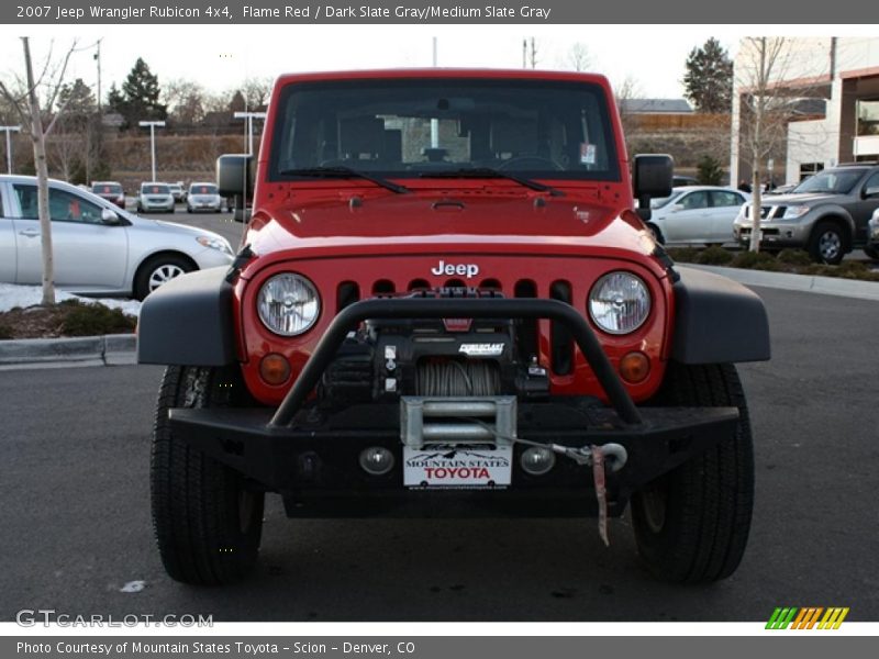Flame Red / Dark Slate Gray/Medium Slate Gray 2007 Jeep Wrangler Rubicon 4x4