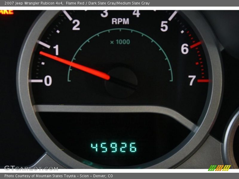 Flame Red / Dark Slate Gray/Medium Slate Gray 2007 Jeep Wrangler Rubicon 4x4