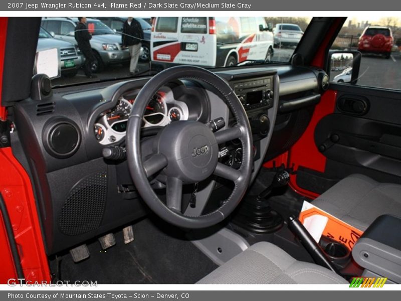 Flame Red / Dark Slate Gray/Medium Slate Gray 2007 Jeep Wrangler Rubicon 4x4