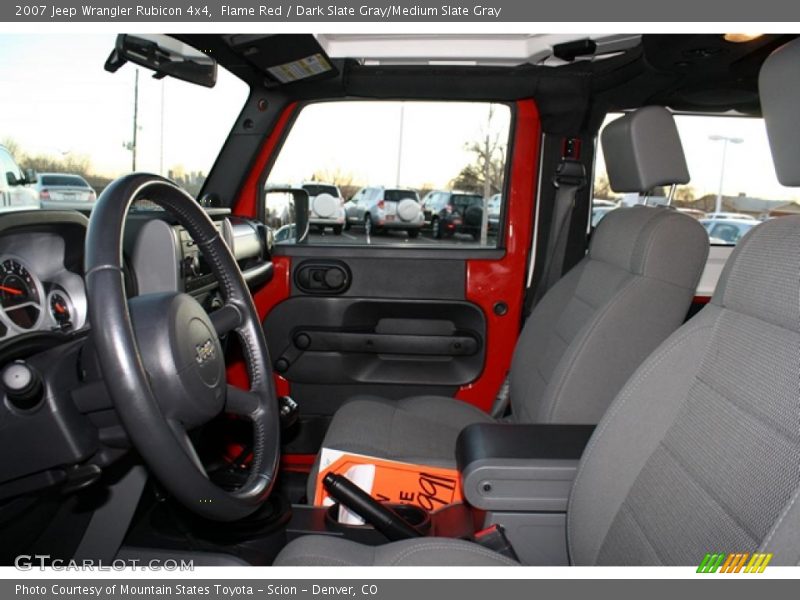 Flame Red / Dark Slate Gray/Medium Slate Gray 2007 Jeep Wrangler Rubicon 4x4