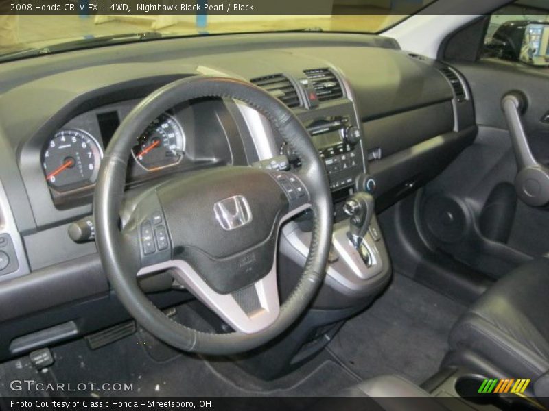 Nighthawk Black Pearl / Black 2008 Honda CR-V EX-L 4WD