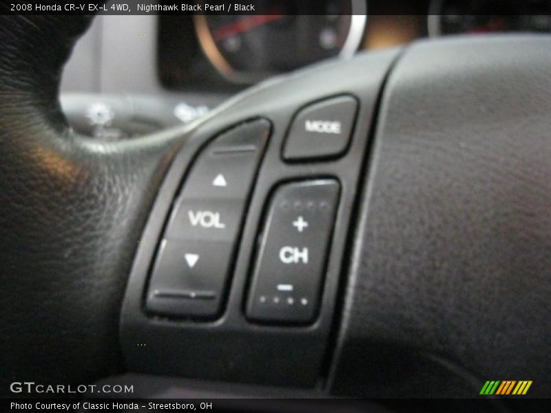 Nighthawk Black Pearl / Black 2008 Honda CR-V EX-L 4WD
