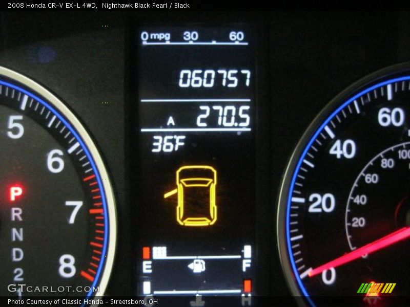 Nighthawk Black Pearl / Black 2008 Honda CR-V EX-L 4WD