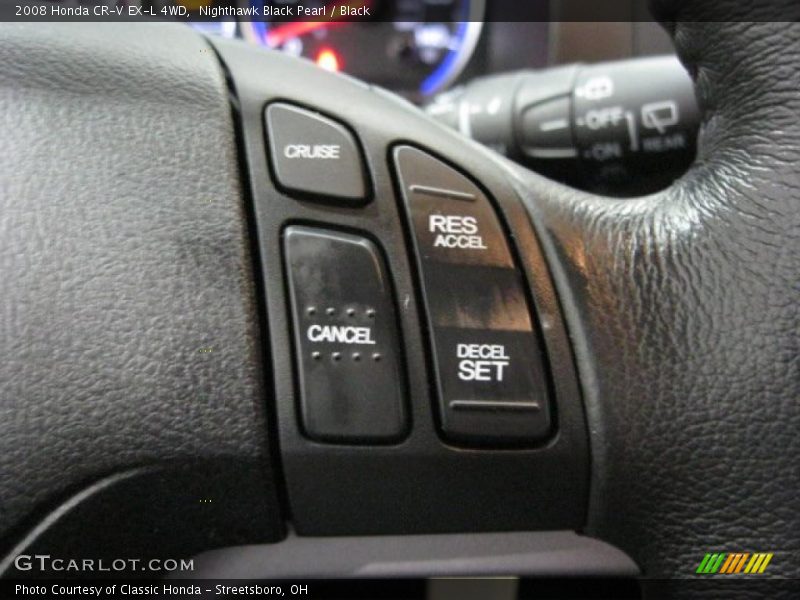 Nighthawk Black Pearl / Black 2008 Honda CR-V EX-L 4WD