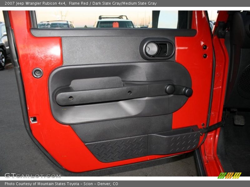 Flame Red / Dark Slate Gray/Medium Slate Gray 2007 Jeep Wrangler Rubicon 4x4