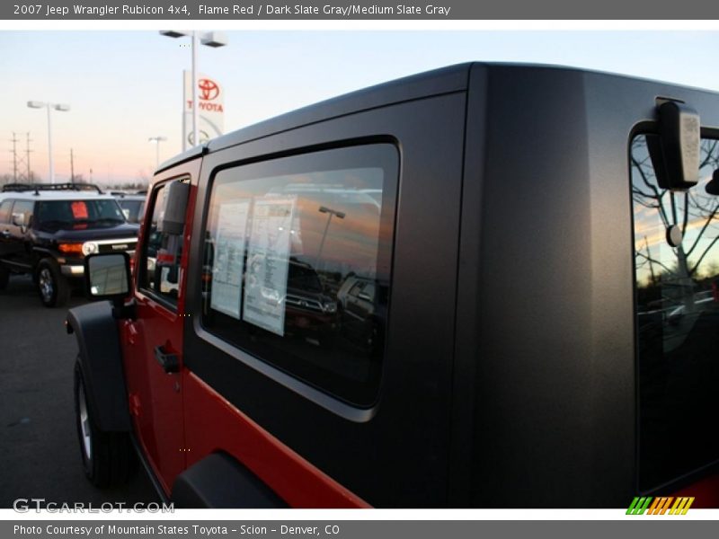 Flame Red / Dark Slate Gray/Medium Slate Gray 2007 Jeep Wrangler Rubicon 4x4