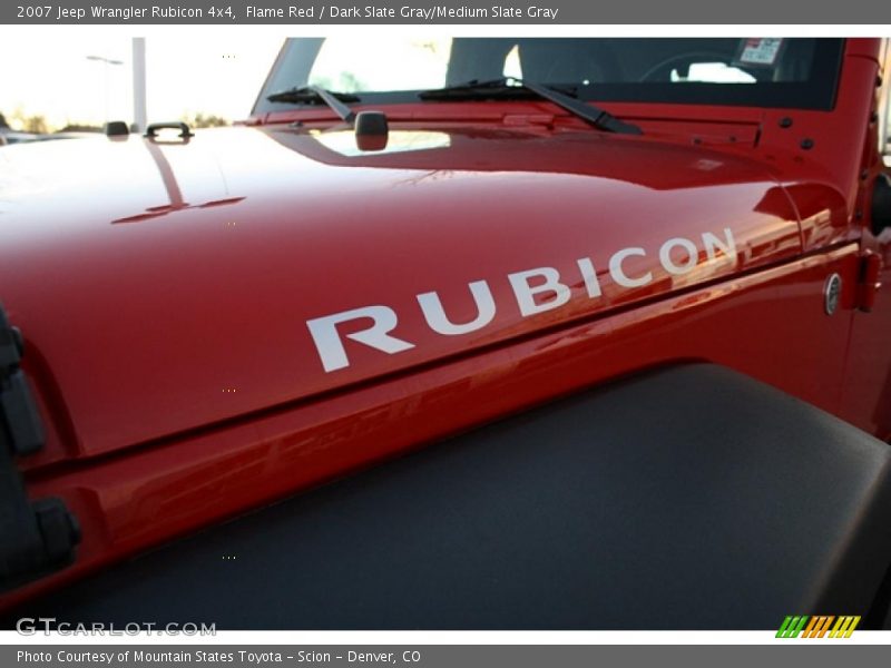 Flame Red / Dark Slate Gray/Medium Slate Gray 2007 Jeep Wrangler Rubicon 4x4