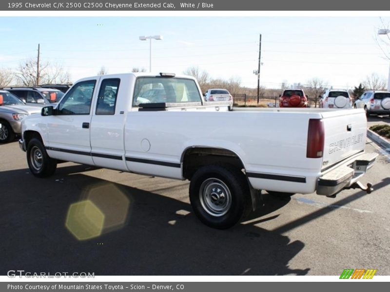 White / Blue 1995 Chevrolet C/K 2500 C2500 Cheyenne Extended Cab