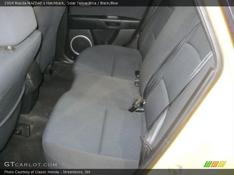 Solar Yellow Mica / Black/Blue 2004 Mazda MAZDA3 s Hatchback