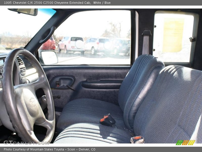 White / Blue 1995 Chevrolet C/K 2500 C2500 Cheyenne Extended Cab
