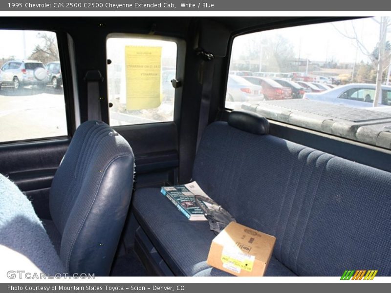 White / Blue 1995 Chevrolet C/K 2500 C2500 Cheyenne Extended Cab