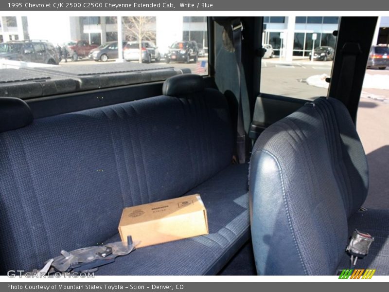 White / Blue 1995 Chevrolet C/K 2500 C2500 Cheyenne Extended Cab