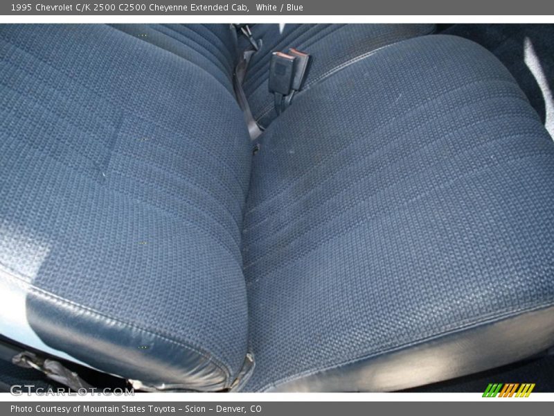 White / Blue 1995 Chevrolet C/K 2500 C2500 Cheyenne Extended Cab