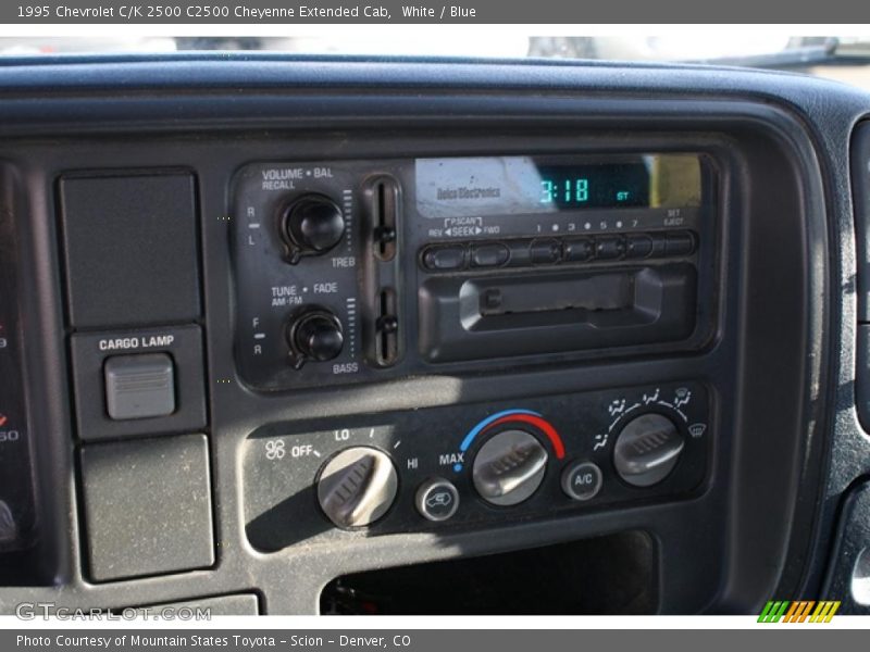 White / Blue 1995 Chevrolet C/K 2500 C2500 Cheyenne Extended Cab