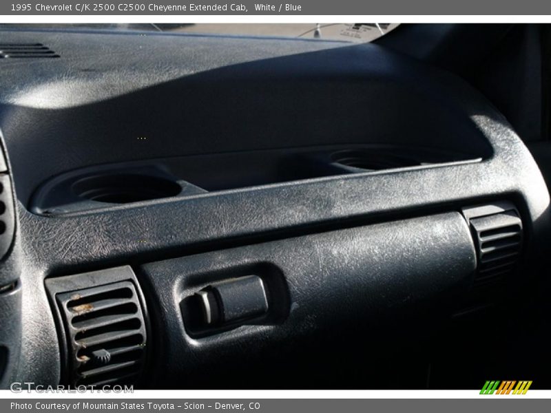 White / Blue 1995 Chevrolet C/K 2500 C2500 Cheyenne Extended Cab