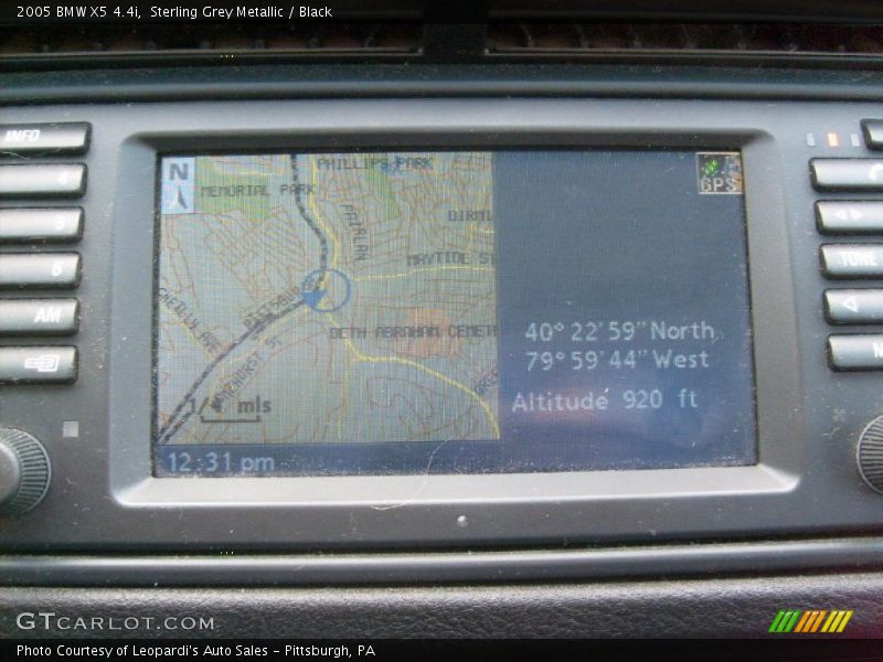 Sterling Grey Metallic / Black 2005 BMW X5 4.4i