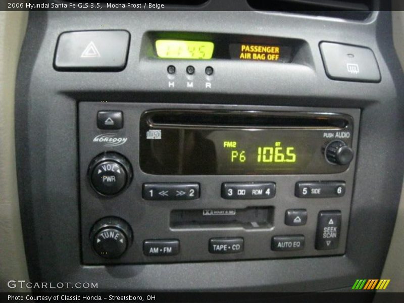 Mocha Frost / Beige 2006 Hyundai Santa Fe GLS 3.5