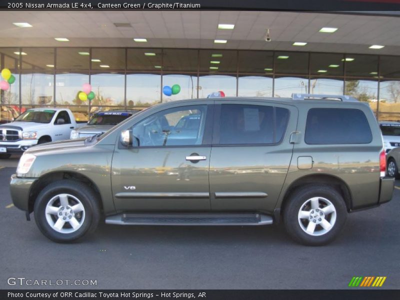 Canteen Green / Graphite/Titanium 2005 Nissan Armada LE 4x4