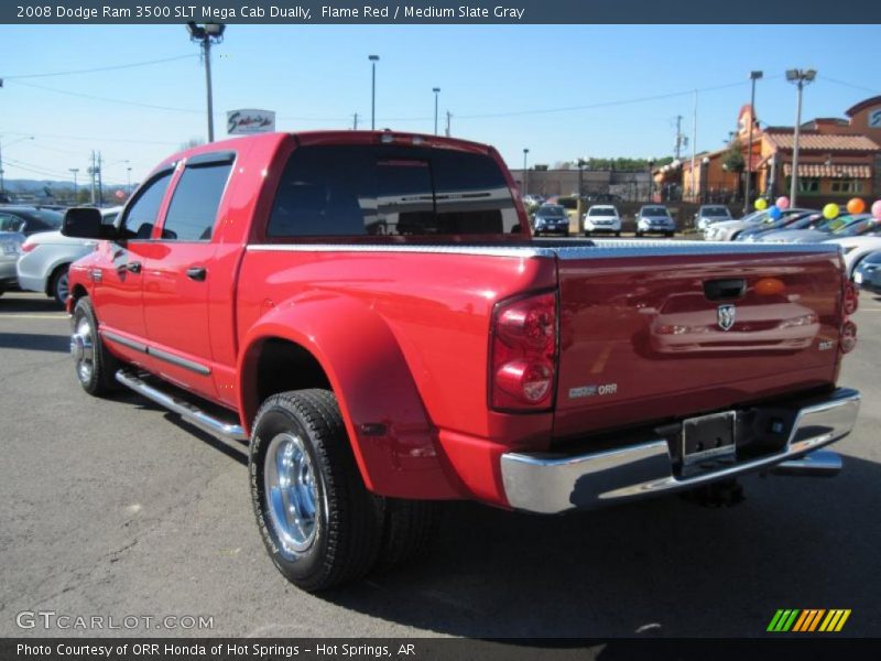 Flame Red / Medium Slate Gray 2008 Dodge Ram 3500 SLT Mega Cab Dually