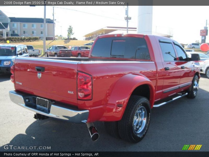Flame Red / Medium Slate Gray 2008 Dodge Ram 3500 SLT Mega Cab Dually