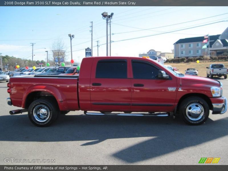 Flame Red / Medium Slate Gray 2008 Dodge Ram 3500 SLT Mega Cab Dually