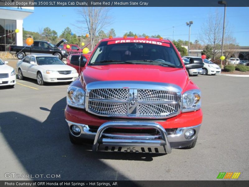 Flame Red / Medium Slate Gray 2008 Dodge Ram 3500 SLT Mega Cab Dually