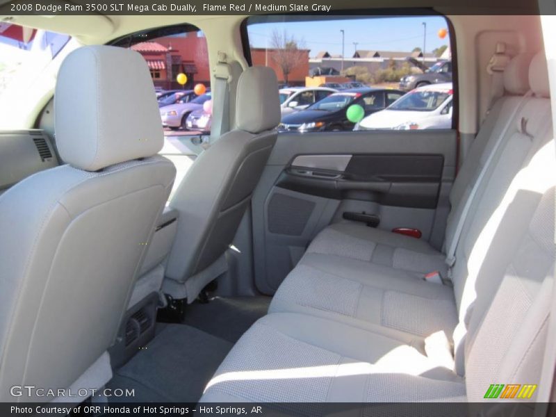 Flame Red / Medium Slate Gray 2008 Dodge Ram 3500 SLT Mega Cab Dually