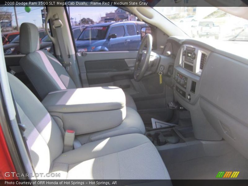 Flame Red / Medium Slate Gray 2008 Dodge Ram 3500 SLT Mega Cab Dually