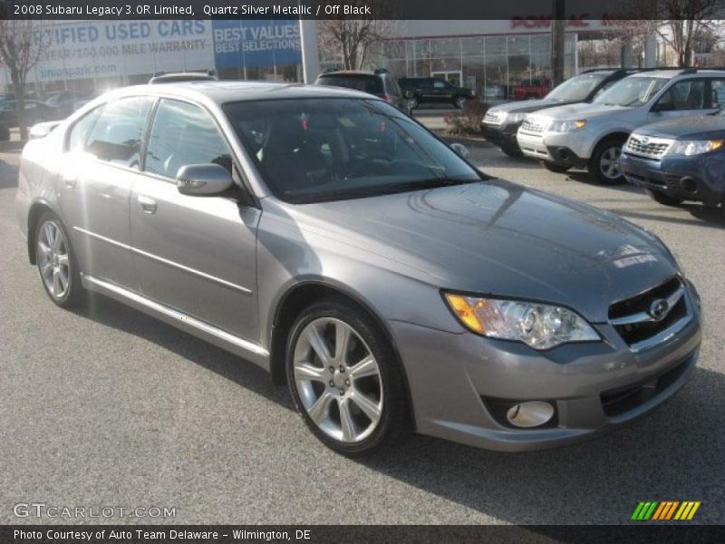 Quartz Silver Metallic / Off Black 2008 Subaru Legacy 3.0R Limited