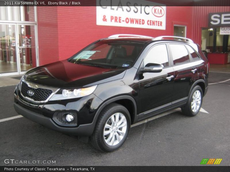 Ebony Black / Black 2011 Kia Sorento EX V6