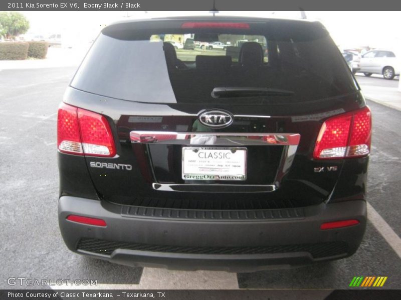 Ebony Black / Black 2011 Kia Sorento EX V6