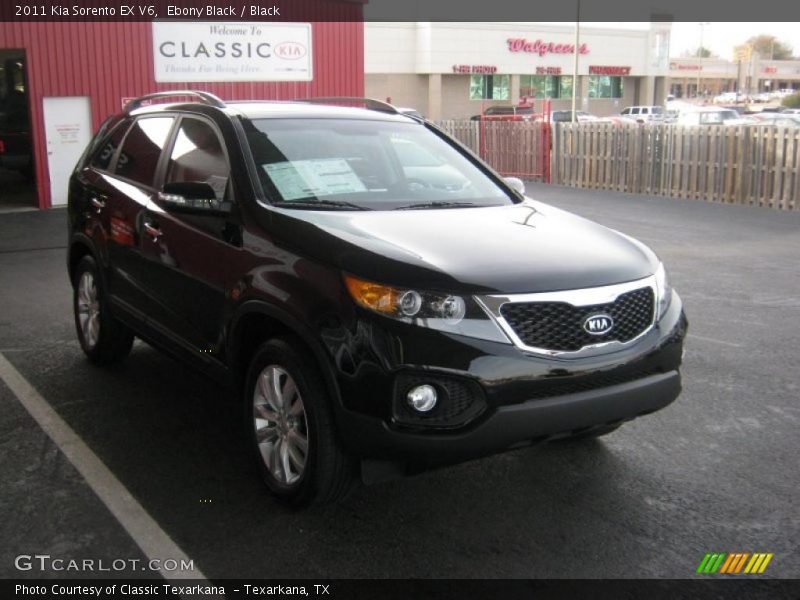 Ebony Black / Black 2011 Kia Sorento EX V6