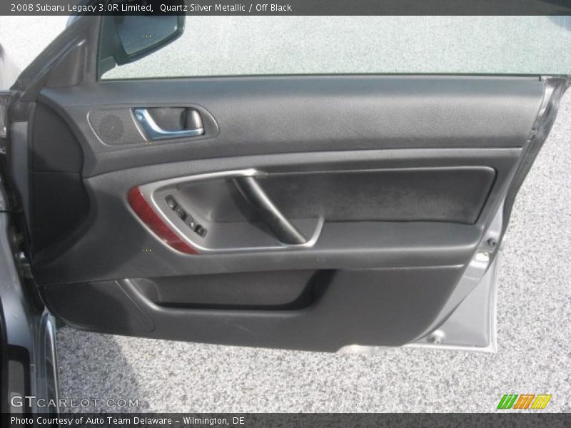 Quartz Silver Metallic / Off Black 2008 Subaru Legacy 3.0R Limited