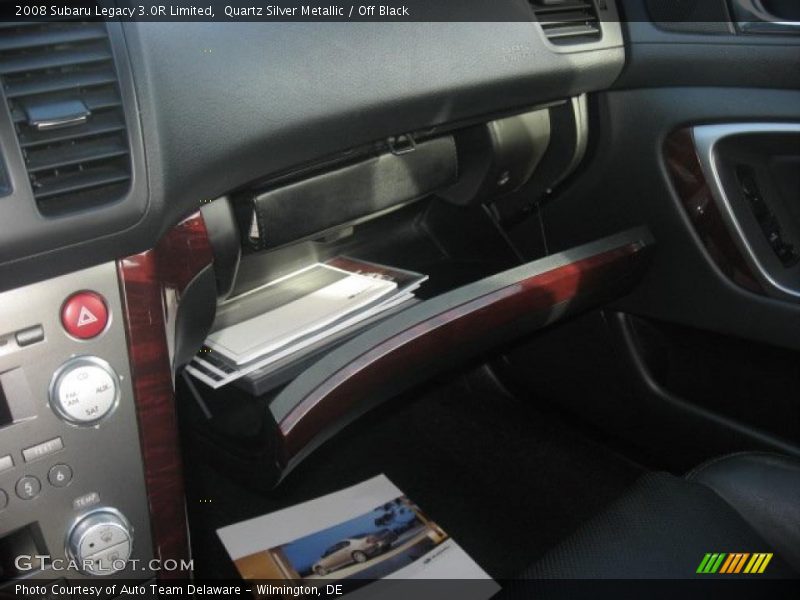 Quartz Silver Metallic / Off Black 2008 Subaru Legacy 3.0R Limited