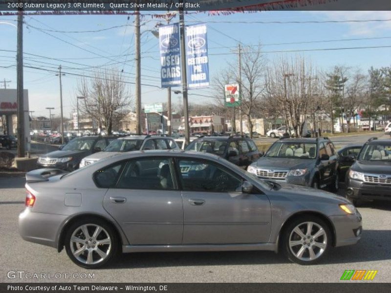Quartz Silver Metallic / Off Black 2008 Subaru Legacy 3.0R Limited