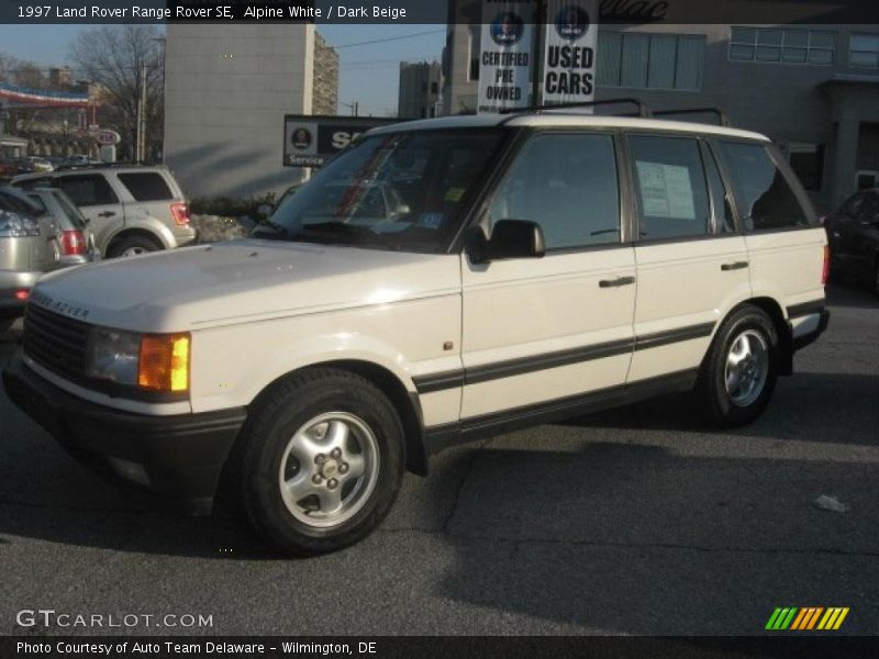 Alpine White / Dark Beige 1997 Land Rover Range Rover SE