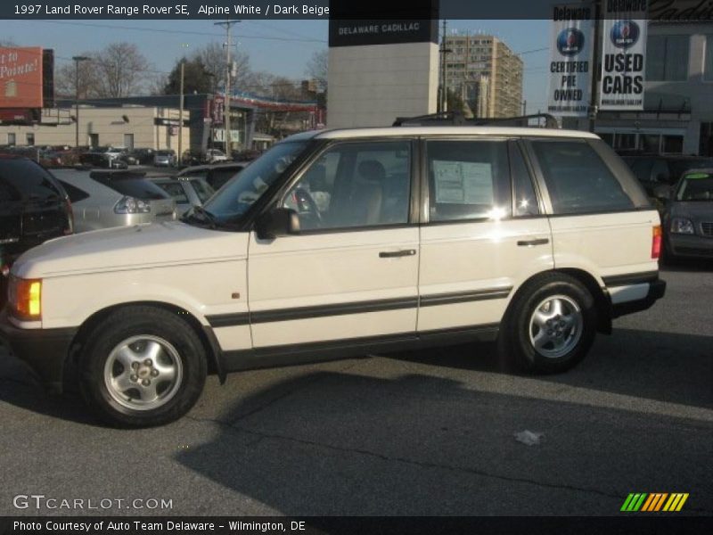 Alpine White / Dark Beige 1997 Land Rover Range Rover SE