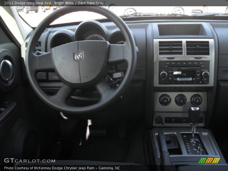 Bright White / Dark Slate Gray 2011 Dodge Nitro Heat 4x4