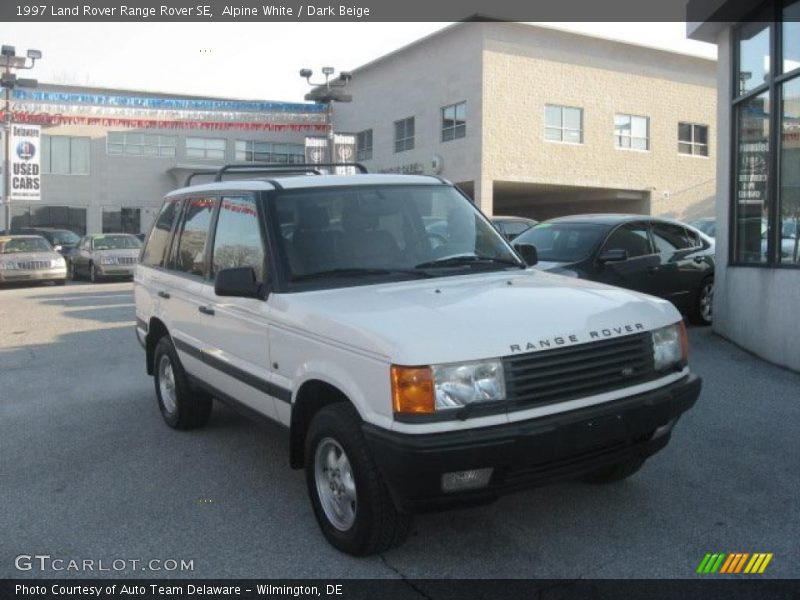 Alpine White / Dark Beige 1997 Land Rover Range Rover SE