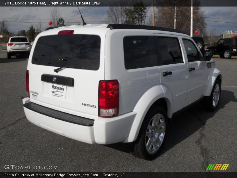 Bright White / Dark Slate Gray 2011 Dodge Nitro Heat