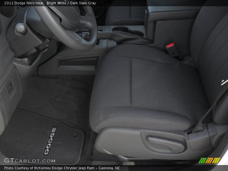 Bright White / Dark Slate Gray 2011 Dodge Nitro Heat